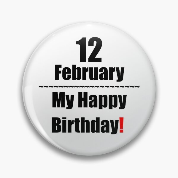 Item preview, 12 February Birthday designed and sold by ariksworld.