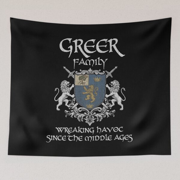 Item preview, Greer Family Crest – Medieval Heritage Emblem for Ancestry Lovers & Vintage Style Fans designed and sold by 9X FR.