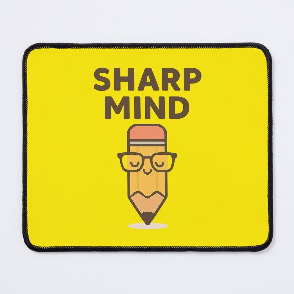 Item preview, Sharp Mind – Clever Pencil with Glasses designed and sold by BloomKind.