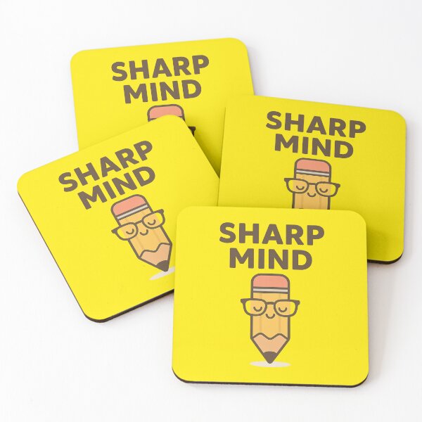Item preview, Sharp Mind – Clever Pencil with Glasses designed and sold by BloomKind.
