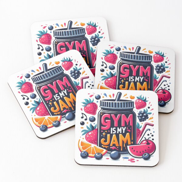 Item preview, gym is my jam healthy routine workout designed and sold by  Mudikeys.