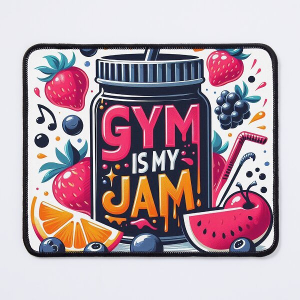 Item preview, gym is my jam healthy routine workout designed and sold by Mudikeys.