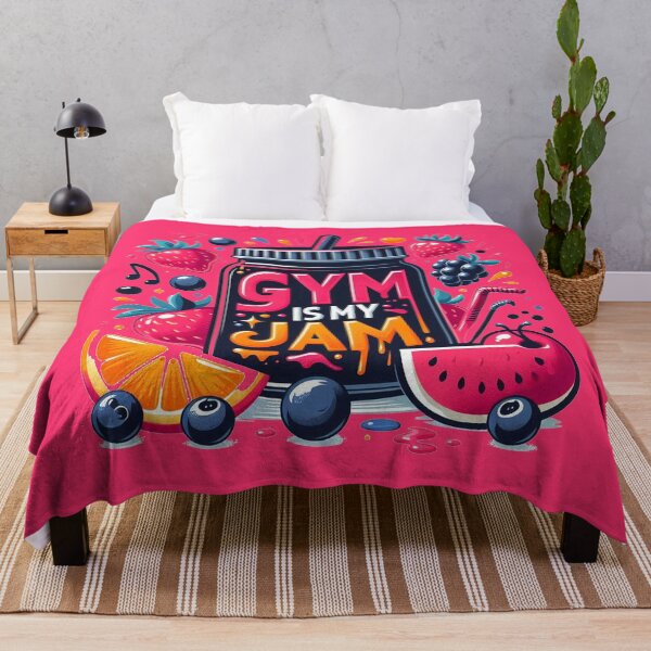 Item preview, gym is my jam healthy routine workout designed and sold by Mudikeys.