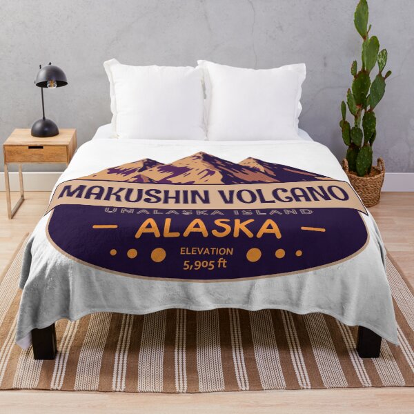 Item preview, Makushin Volcano, Unalaska Island, Alaska, Mountain Badge designed and sold by Wanderful-roads.