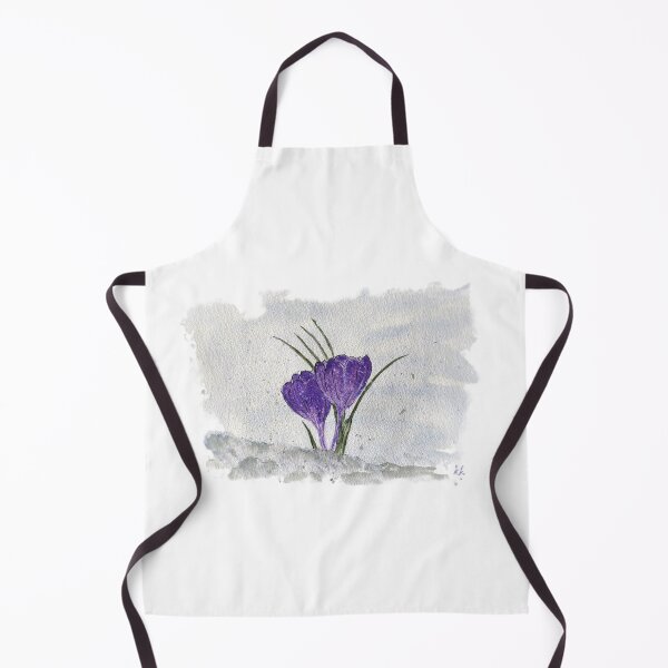 Item preview, First Sign of Spring: Purple Crocus Snow Purble Flower Bloom designed and sold by kkjustpaint.