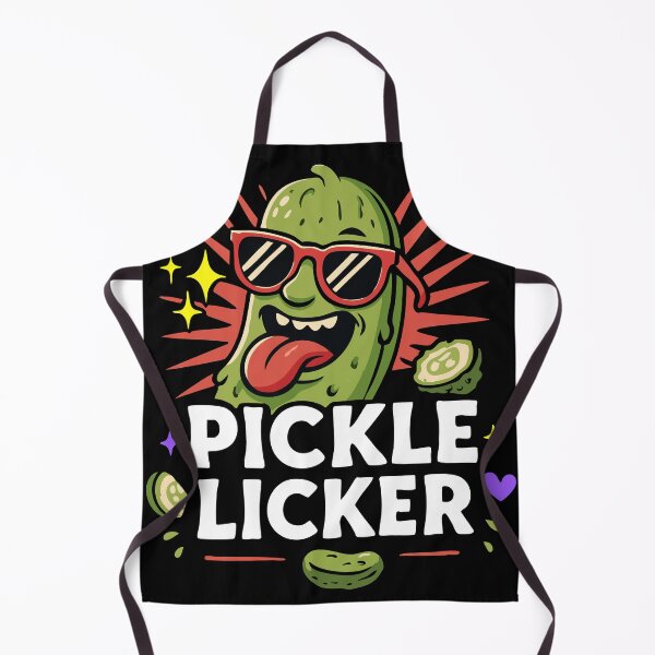 Item preview, Funny Pickle Licker T-Shirt – Cool Cartoon Pickle with Sunglasses & Retro Style designed and sold by graphicnew.