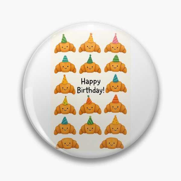 Item preview, Croissant Party Hat cute happy birthday kawaii gift christmas happy designed and sold by CheeseBlueprint.