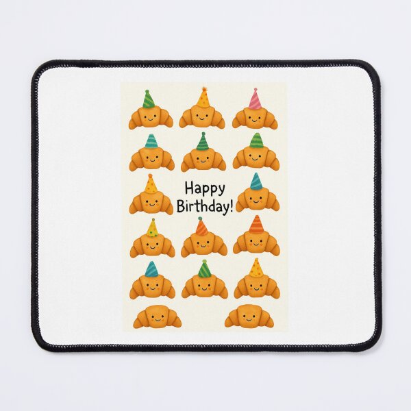 Item preview, Croissant Party Hat cute happy birthday kawaii gift christmas happy designed and sold by CheeseBlueprint.