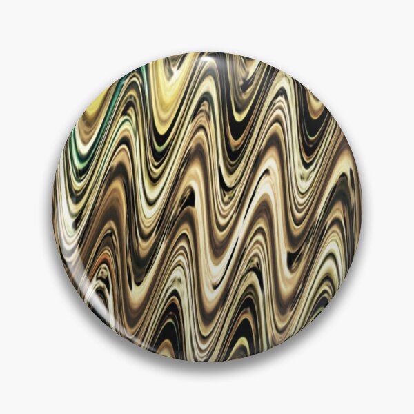 Aperçu de l'œuvre Vagues fractales dorées scintillantes 2 créée et vendue par SXW Designs.