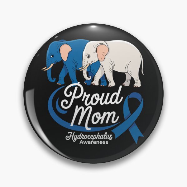 Item preview, Hydrocephalus Awareness Elephant Mom Proud Mother Support designed and sold by ConceptualVibes.