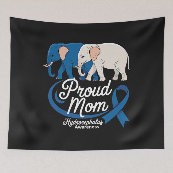 Item preview, Hydrocephalus Awareness Elephant Mom Proud Mother Support designed and sold by ConceptualVibes.
