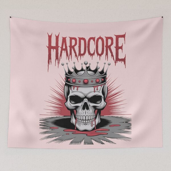Item preview, Hardcore Text (Skull) designed and sold by Aise06.