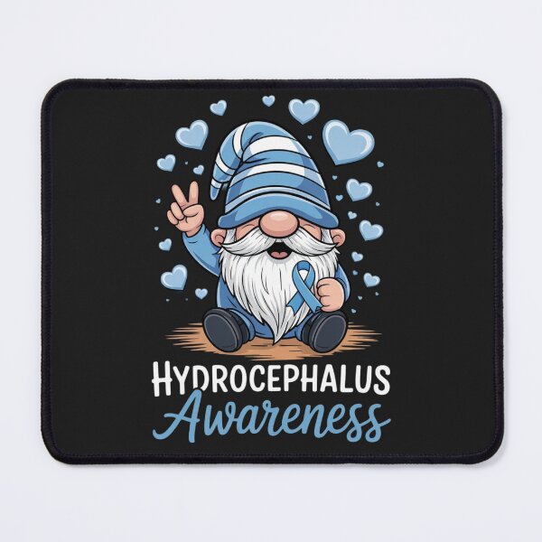 Item preview, Hydrocephalus Awareness Family Month Blue Ribbon Gnome designed and sold by ConceptualVibes.