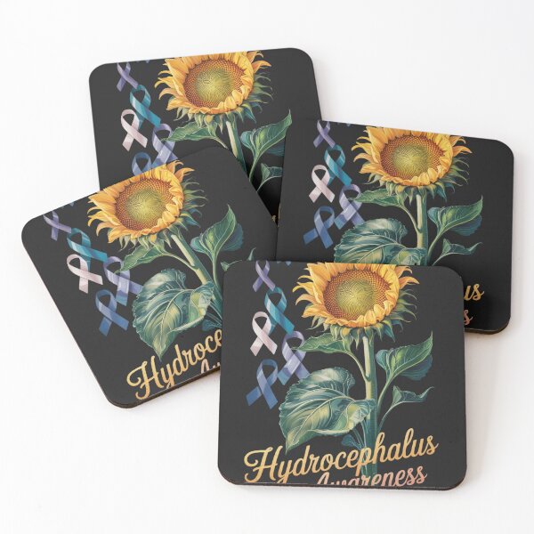 Item preview, Hydrocephalus Awareness Sunflower designed and sold by ConceptualVibes.