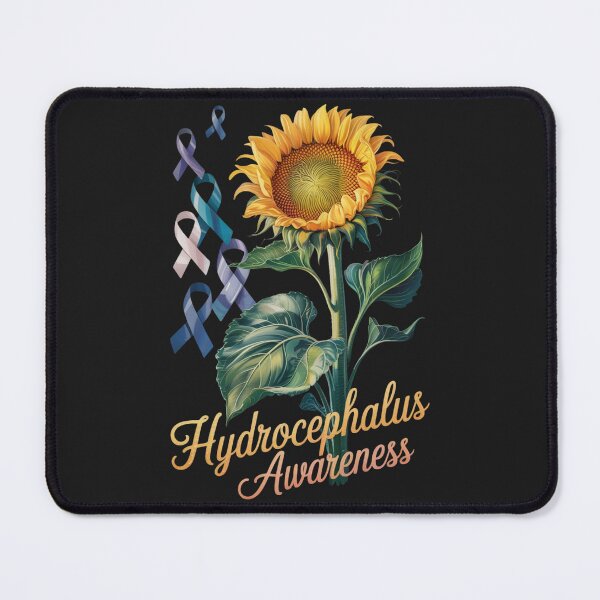 Item preview, Hydrocephalus Awareness Sunflower designed and sold by ConceptualVibes.