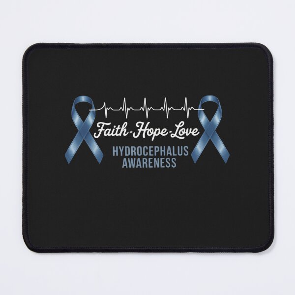 Item preview, Hydrocephalus Awareness Heartbeat Christian Cross Support designed and sold by ConceptualVibes.