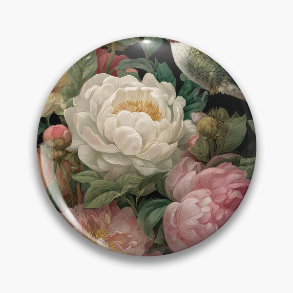 Item preview, Humming Bird Floral Peonies designed and sold by thewandswant.