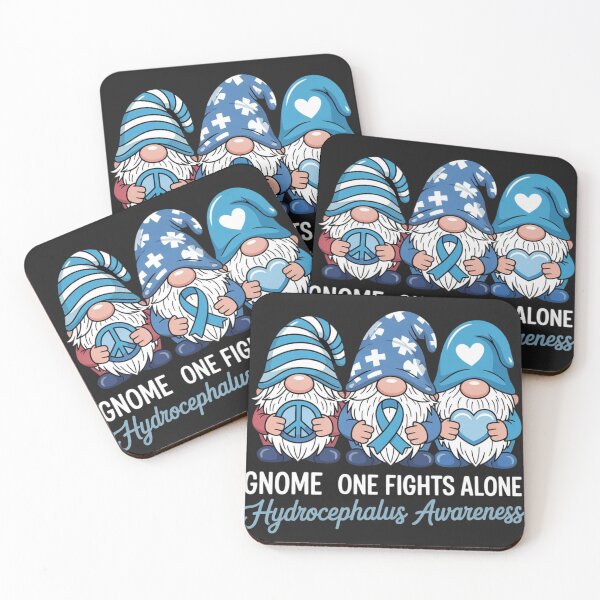 Item preview, Hydrocephalus Awareness Month Blue Ribbon Gnomies Support  designed and sold by ConceptualVibes.