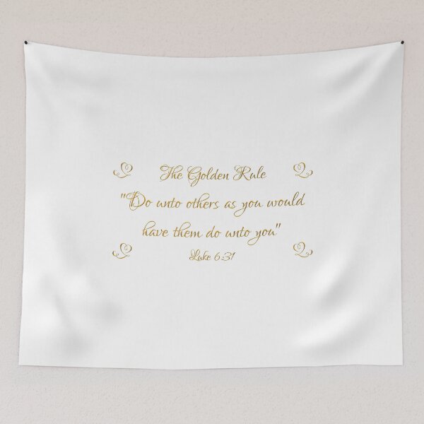 Item preview, The Golden Rule Do Unto Others on White  designed and sold by Artist4God.