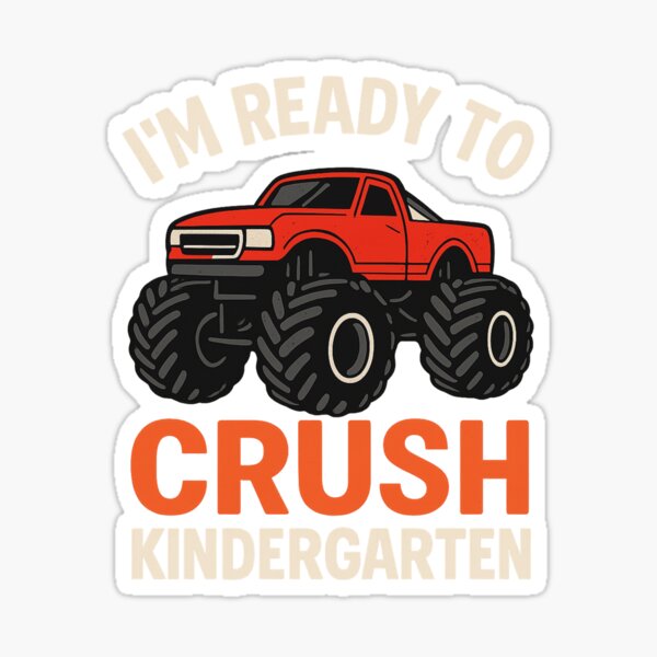 Item preview, I’m Ready to Crush Kindergarten – Monster Truck Back to School T-Shirt designed and sold by suszak24.