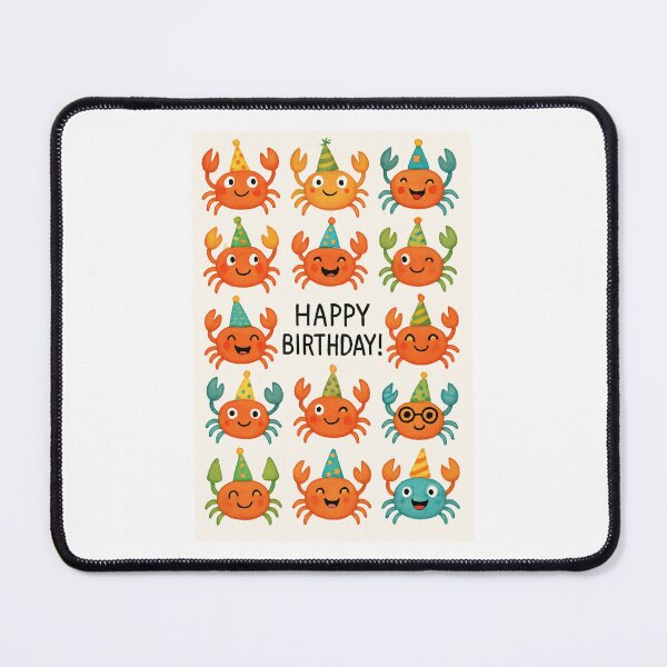 Item preview, Crab Party Hat cute happy birthday kawaii gift christmas happy designed and sold by CheeseBlueprint.