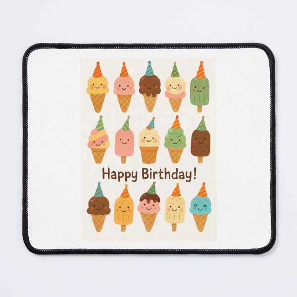 Item preview, Ice Cream Party Hat cute happy birthday kawaii gift christmas happy designed and sold by CheeseBlueprint.