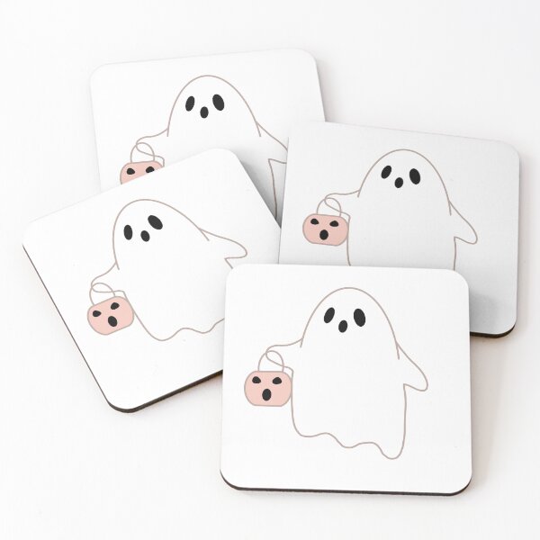 Item preview, Cute Ghost With Pumpkin Lantern - Halloween designed and sold by Charlotte Paints.