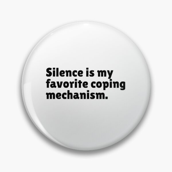 Item preview, Silence Is My Favorite Coping Mechanism - Relatable Stoic Sayings - Stoicism Philosophy designed and sold by LexaArtworks.