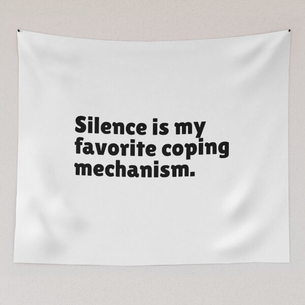 Item preview, Silence Is My Favorite Coping Mechanism - Relatable Stoic Sayings - Stoicism Philosophy designed and sold by LexaArtworks.