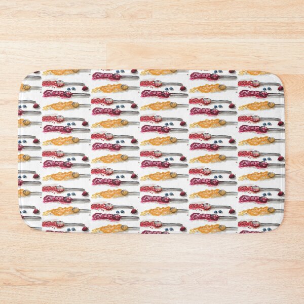 Item preview, Summer Jam Trio: A Sweet Watercolor of Berries and Spoons designed and sold by kkjustpaint.
