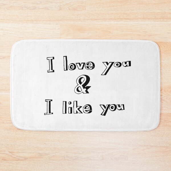 Item preview, Parks and Recreation quote, hand-drawn, I love you and I like you designed and sold by maria71747.