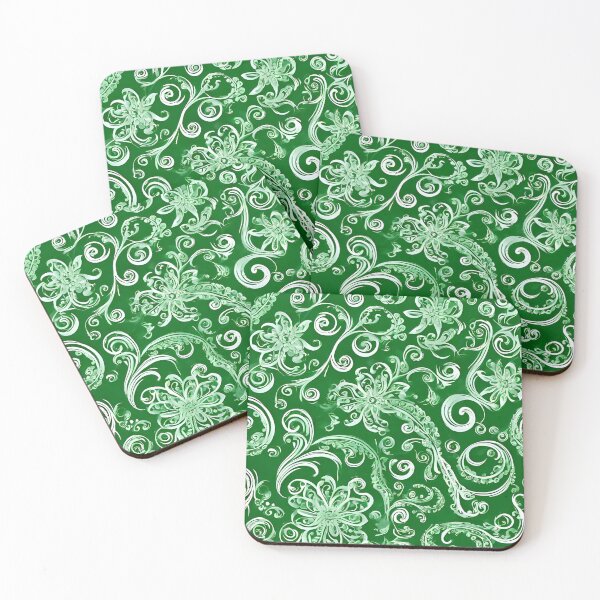 Item preview, Glowing Green and White Pattern designed and sold by IslaKarisArt.