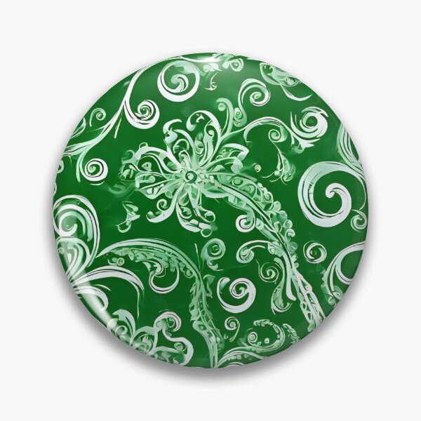 Item preview, Glowing Green and White Pattern designed and sold by IslaKarisArt.