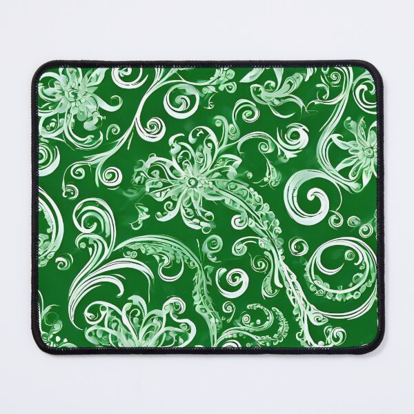 Item preview, Glowing Green and White Pattern designed and sold by IslaKarisArt.