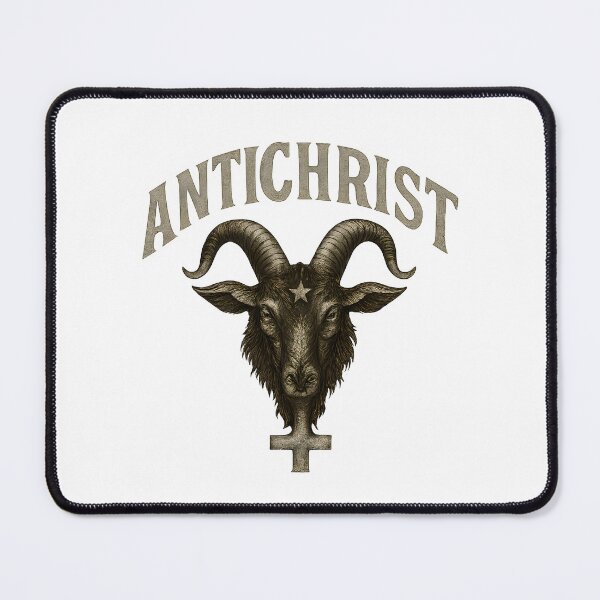 Item preview, Antichrist Goat Head Hoodie • Vintage Satanic Baphomet Design • Occult Gothic Streetwear designed and sold by BmCraftPT.