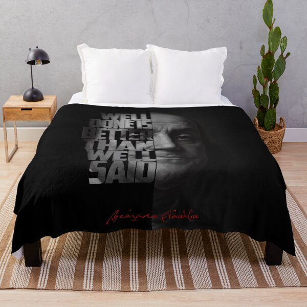 Item preview, Benjamin Franklin Portrait – Monochrome Inspirational Artwork designed and sold by Enea Kelo.