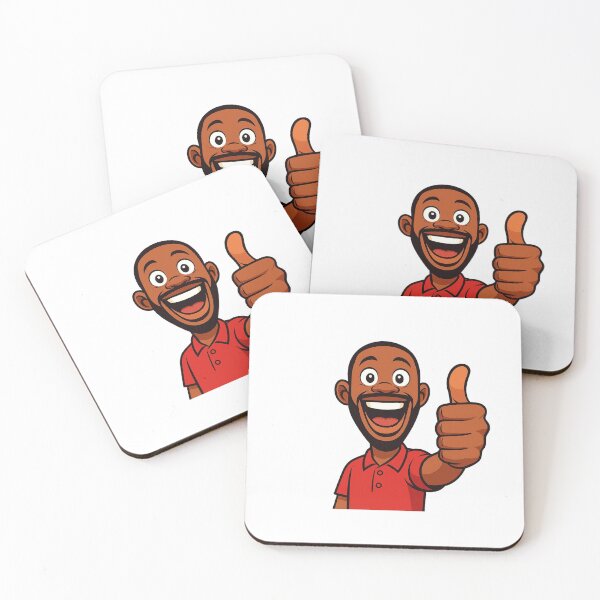 Item preview, Happy Thumbs Up – Cheerful Cartoon Character designed and sold by Rank Sol.