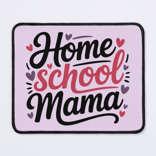 Item preview, Homeschool Mama - Cute Hand Lettered Typography Design designed and sold by YourSocialBae.