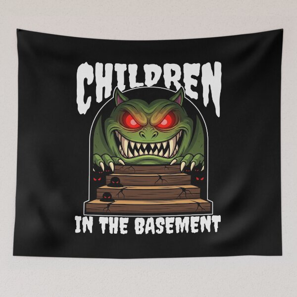 Item preview, CHILDREN IN THE BASEMENT - MONSTER HALLOWEEN designed and sold by KEF Custom.