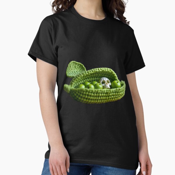 Item preview, Pea Pod of Doom: Cute Creepy crochet sticker designed and sold by NellyHorse.