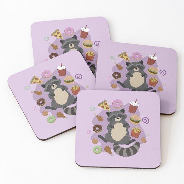 Item preview, Raccoon Midnight Feast designed and sold by ellealsopaints.