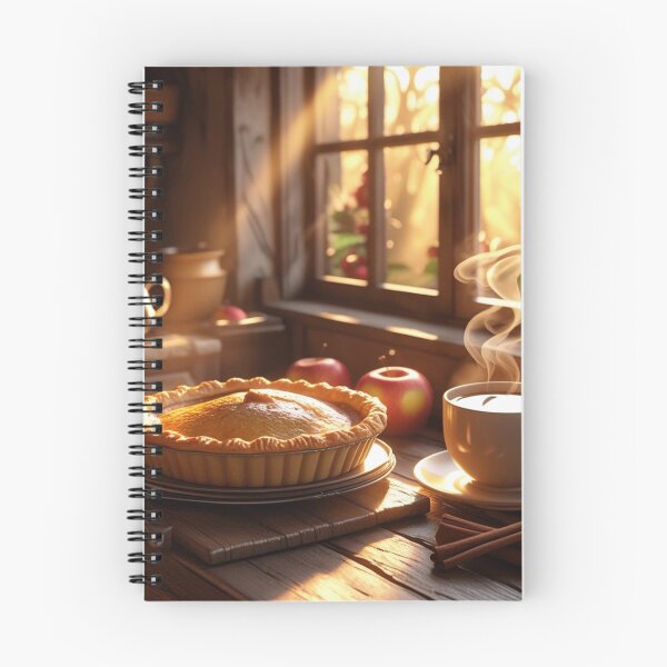 Item preview, Rustic Kitchen Wall Art – Apple Pie and Tea Poster for Cozy Home Decor designed and sold by LunariaBloom.