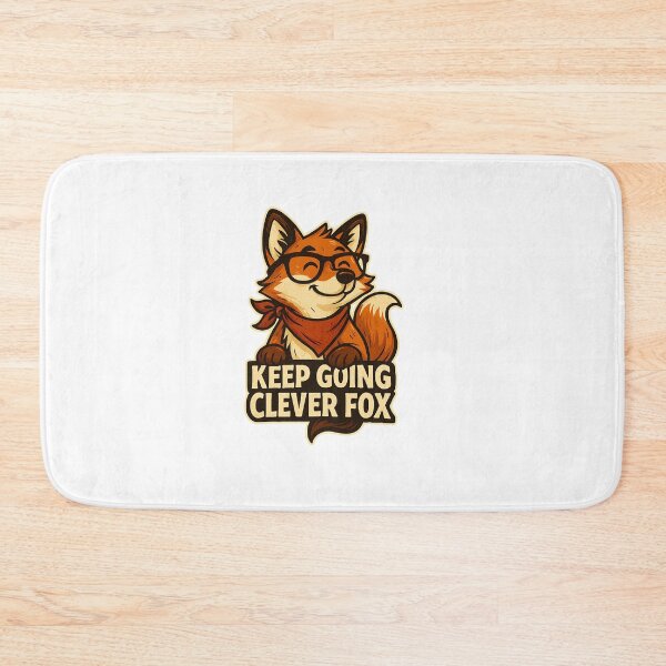 Item preview, Motivational Cartoon Fox with Glasses and Bandana designed and sold by artlife709.