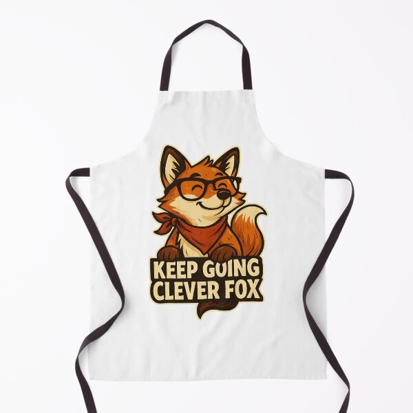 Item preview, Motivational Cartoon Fox with Glasses and Bandana designed and sold by artlife709.