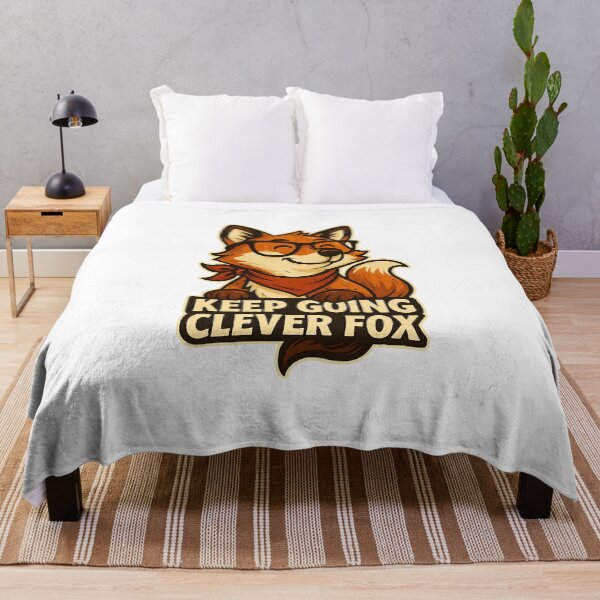 Item preview, Motivational Cartoon Fox with Glasses and Bandana designed and sold by artlife709.