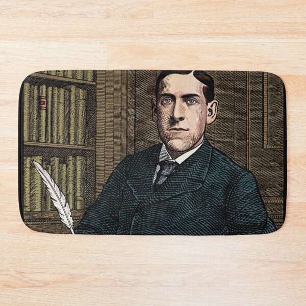 Item preview, H.P Lovecraft vintage etching style portrait art designed and sold by Vintage Designs +.