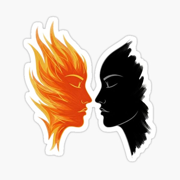 Aperçu de l'œuvre Deux âmes, un reflet créée et vendue par Artkus.