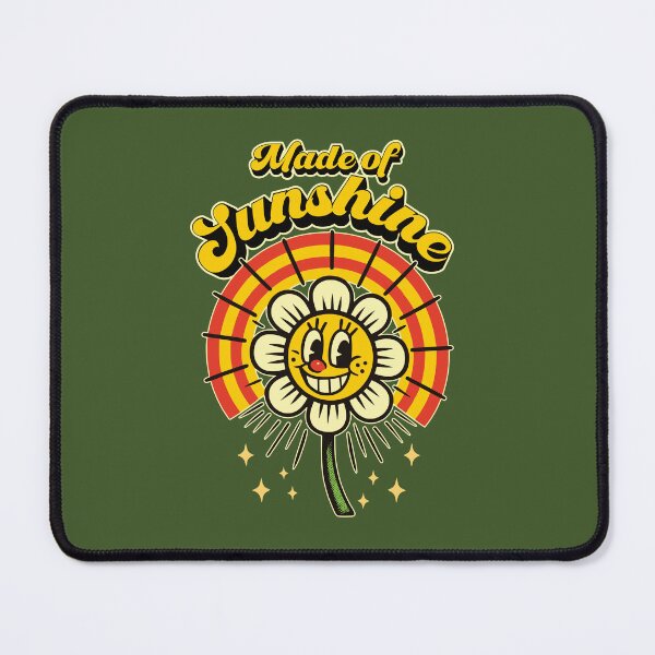 Item preview, Retro Smiling Flower in Sunshine designed and sold by TheJollyDoodle.