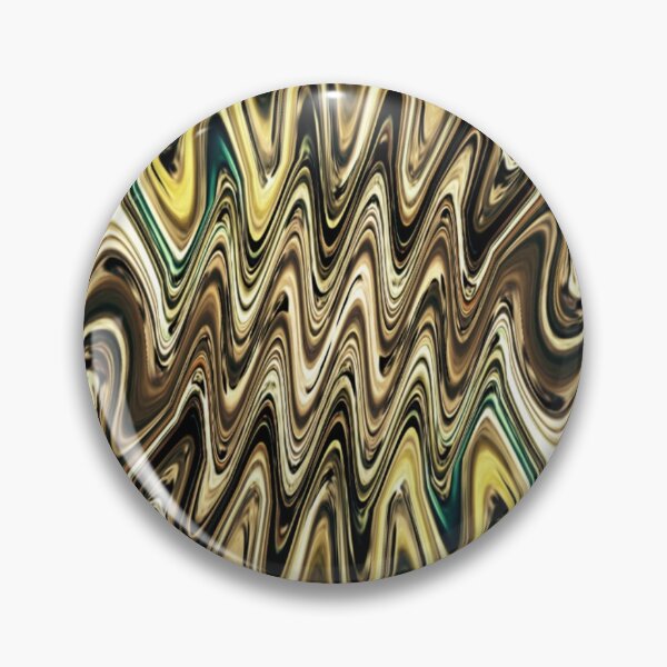 Aperçu de l'œuvre Vagues fractales dorées scintillantes 6 créée et vendue par SXW Designs.