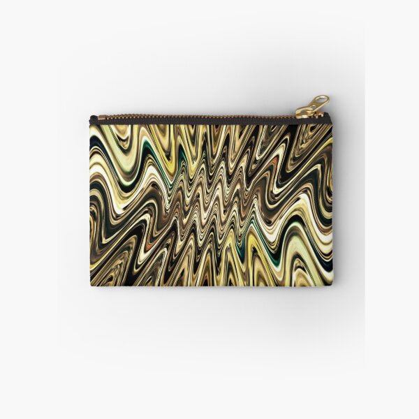 Aperçu de l'œuvre Vagues fractales dorées scintillantes 6 créée et vendue par SXW Designs.